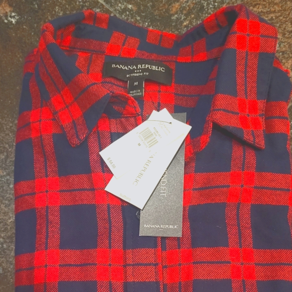 Banana Republic Boyfriend Fit Flannel